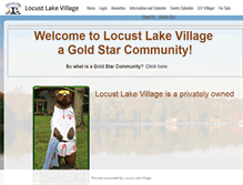 Tablet Screenshot of locustlakevillage.org